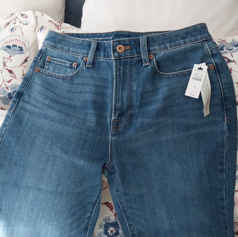 Talbots high waist ankle jeans